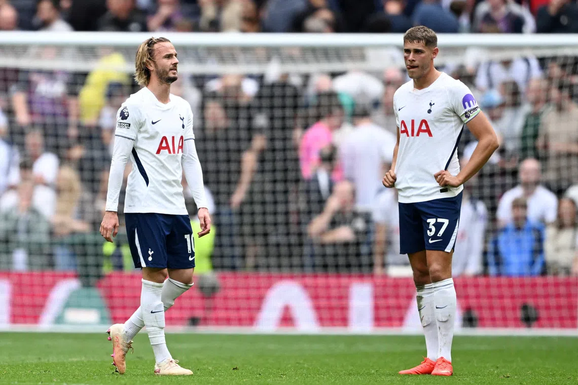 Tottenham's rebuild falters as Villa rout exposes persistent problems