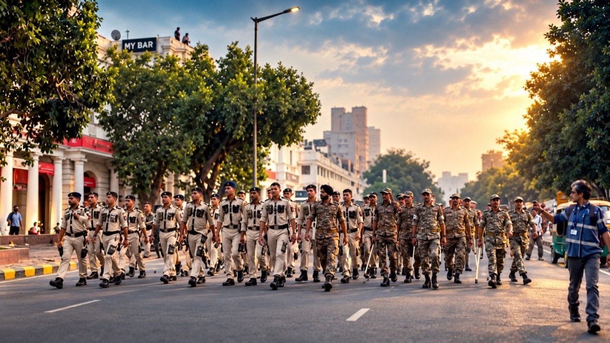 Delhi police detention buses sweep up protesters, journalists, bystanders