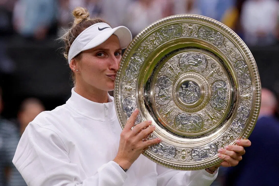 Wimbledon champion Vondrousova appeals four-year doping ban