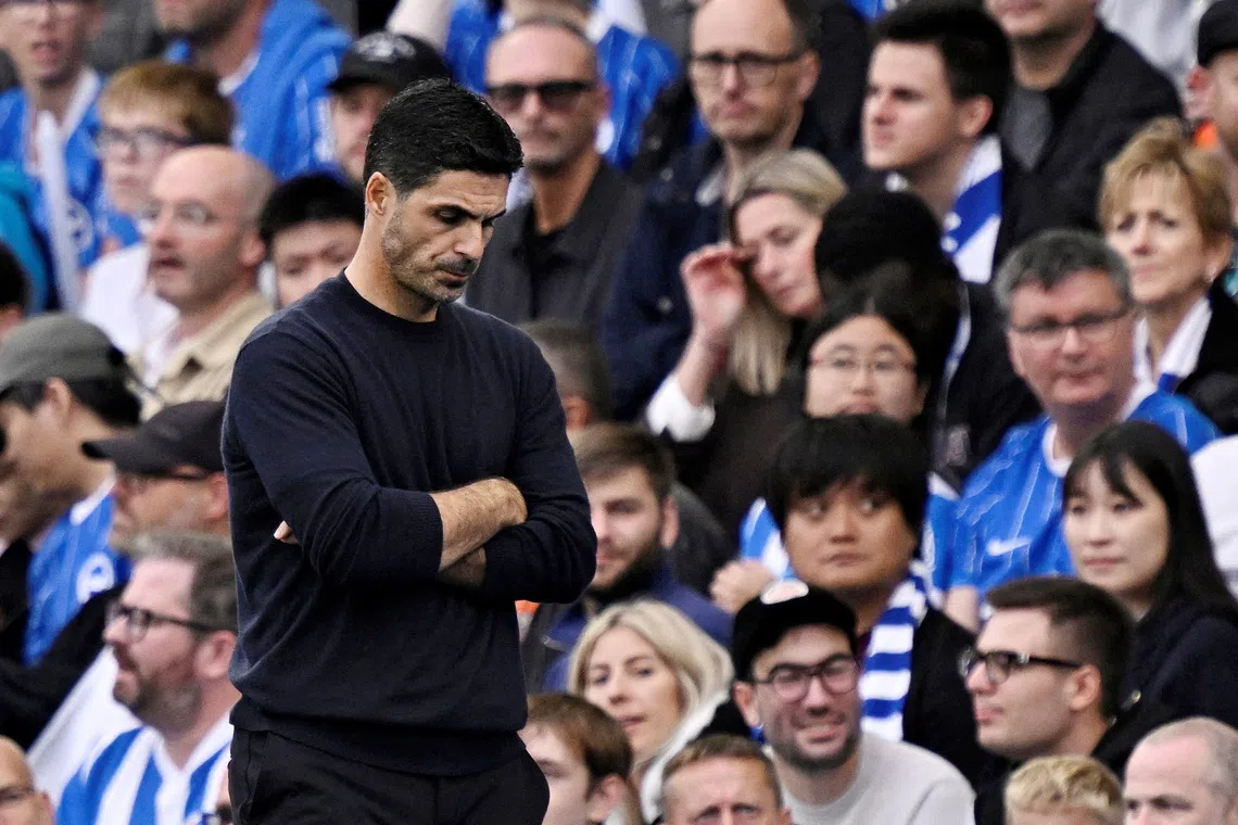 Arsenal vows to learn from Brighton's dominant 3-0 defeat