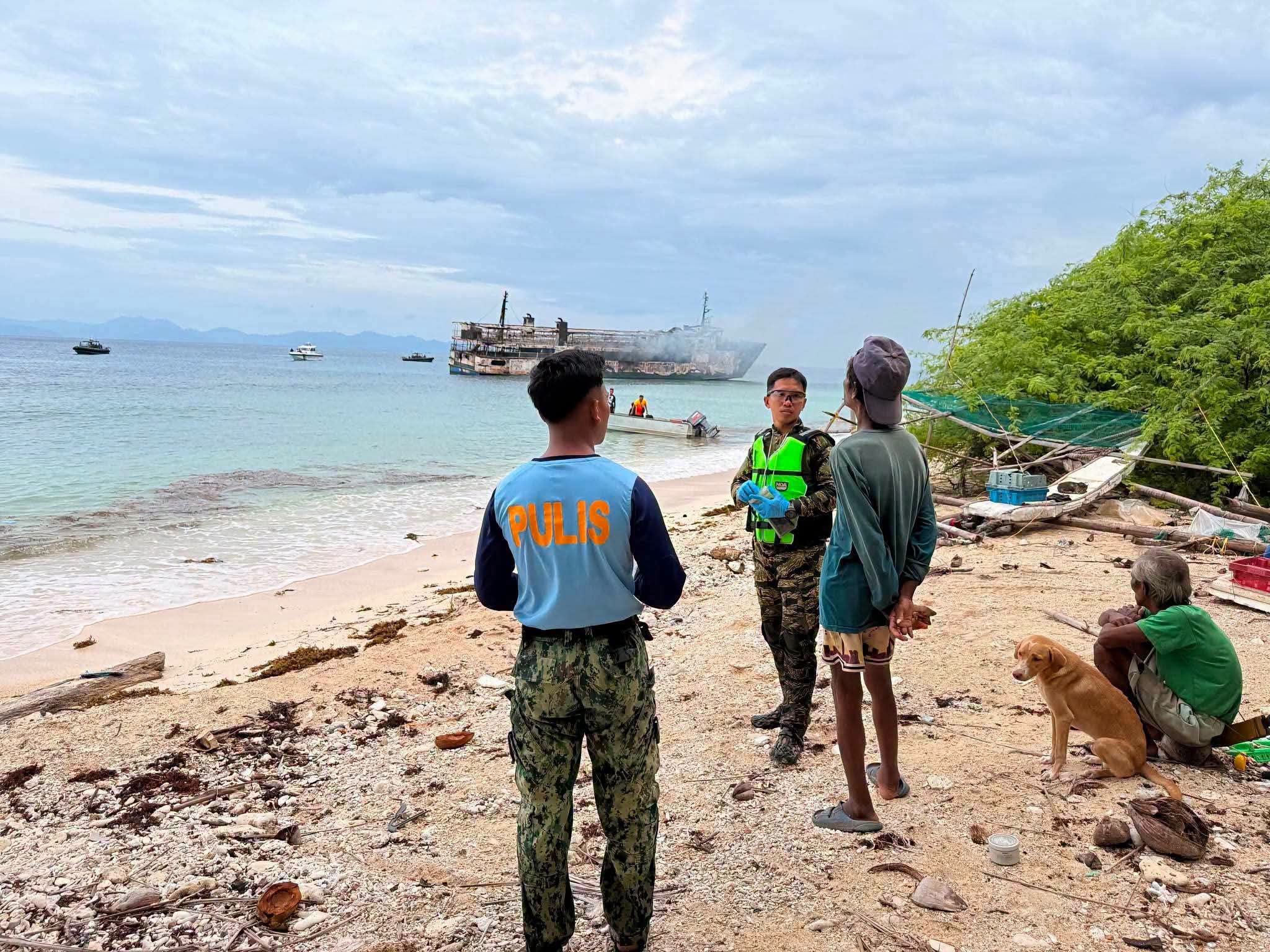 Ferry fire off Palawan leaves 5 dead, 86 missing