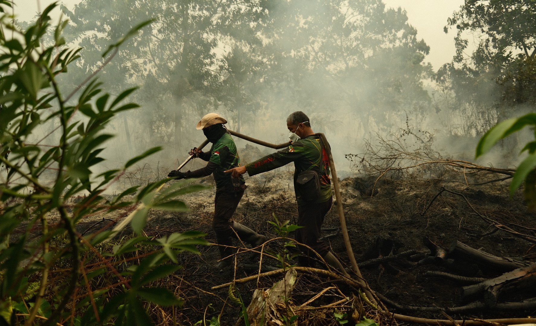 Indonesian wildfires blanket region in ash, threatening vulnerable populations