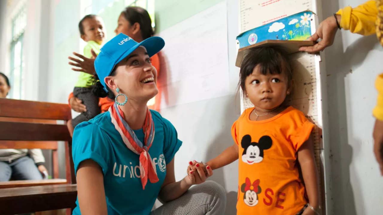 Pop Star Katy Perry Extends UNICEF Partnership for Child Welfare