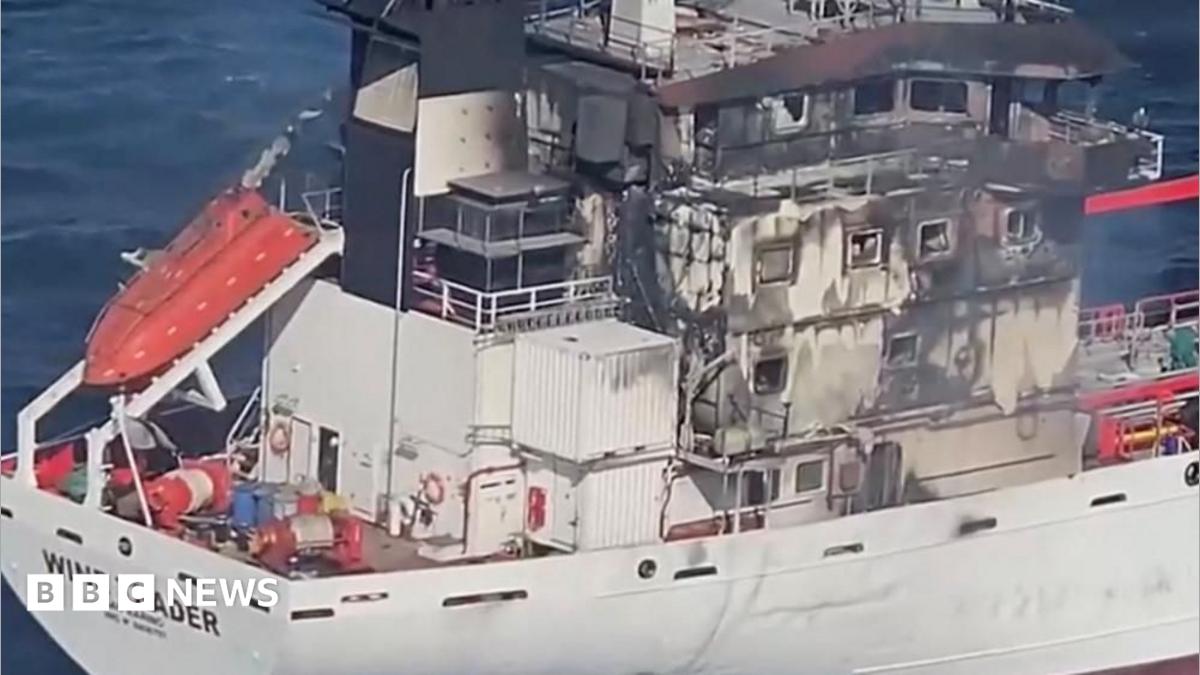 Seven crew missing after drone strike ignites tanker off Romania