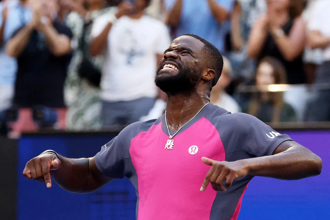 Tiafoe defeats Medvedev in straight sets to reach US Open quarters