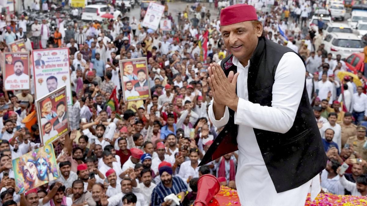 Akhilesh targets BJP over temple demolitions during Raebareli campaign