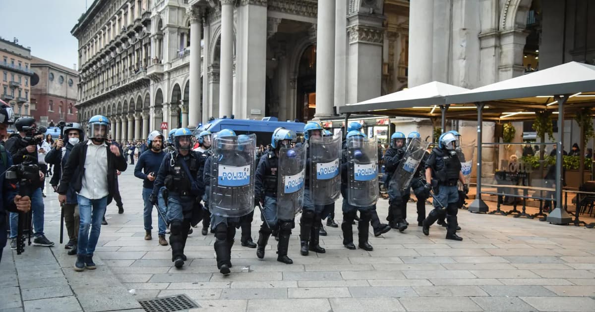 Milan police deploy tear gas as protest unrest continues