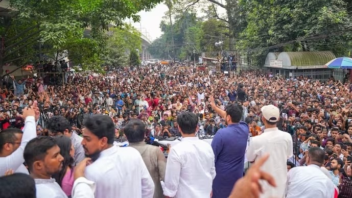Bangladesh protests target PM's government as anti-India slogans emerge in Dhaka