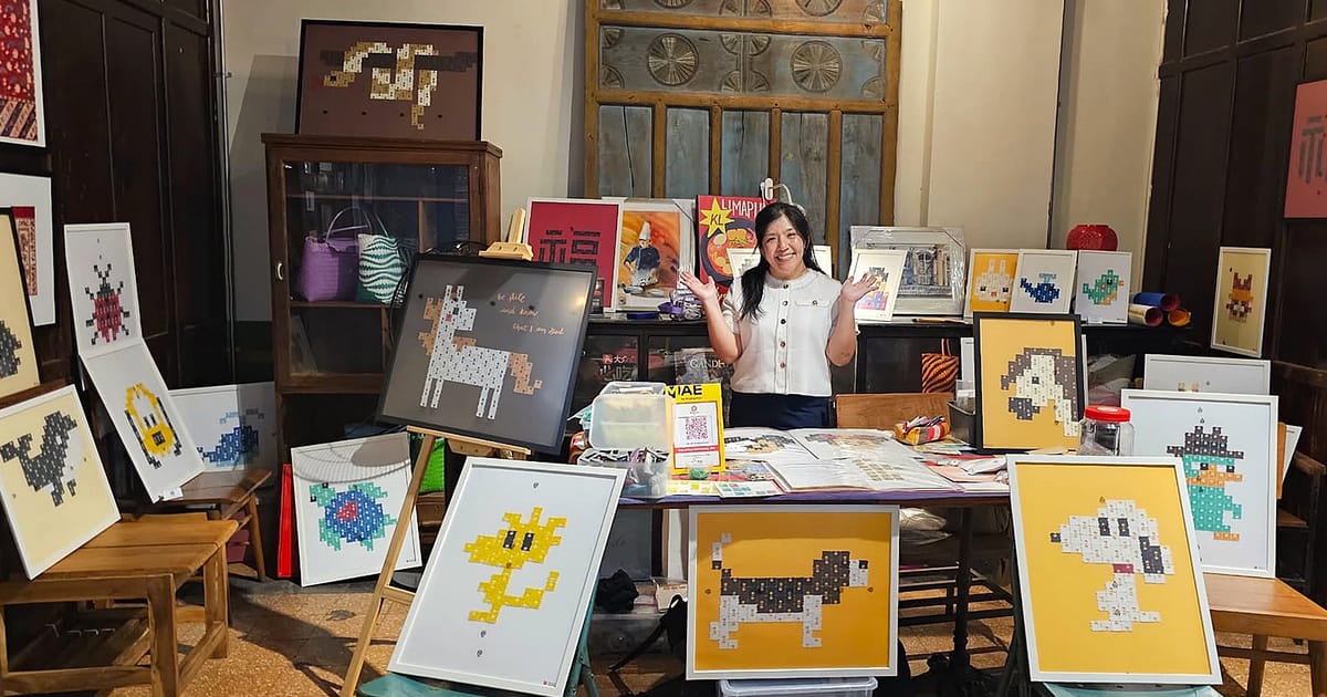 Malaysian Artist Transforms Bread Tags Into Environmental Statement