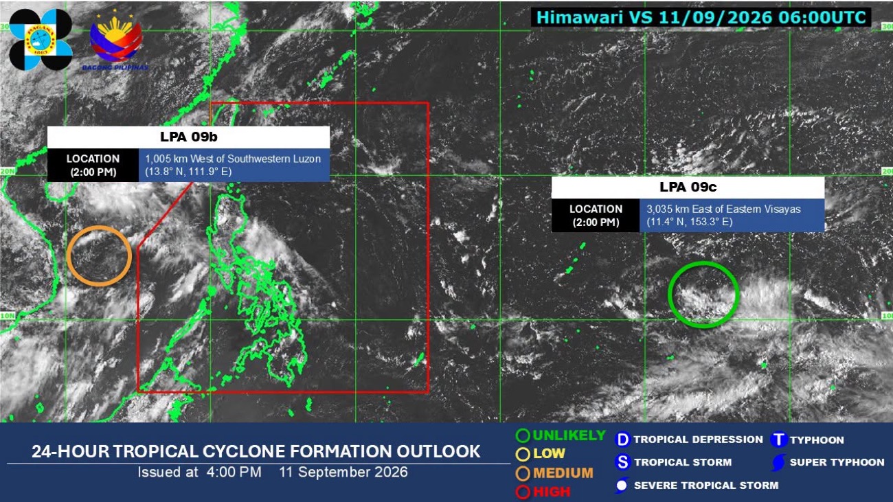Luzon braces for rainy Saturday as low-pressure system approaches