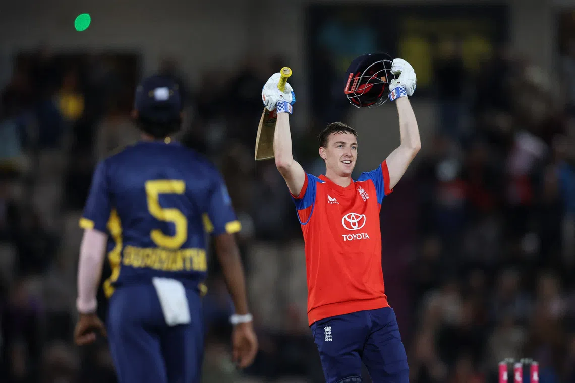 Brook's brilliant century powers England past Sri Lanka in T20 opener