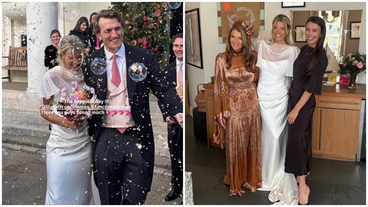 Tennis star's daughter weds aristocrat with royal connections in London