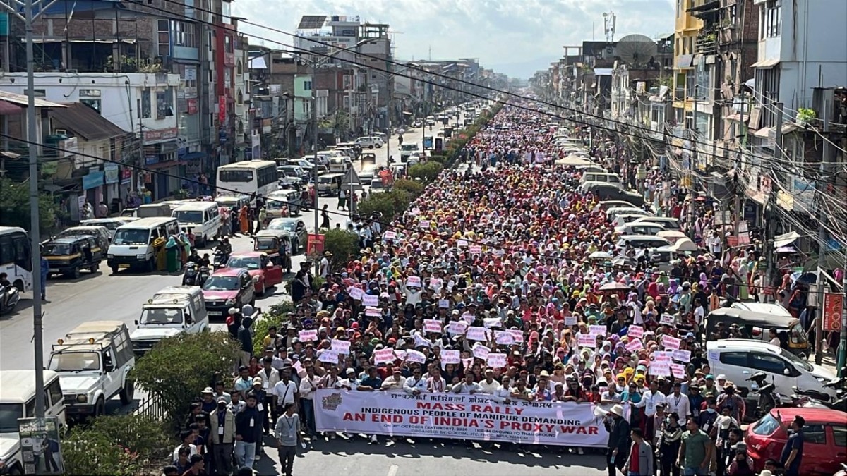 Mass protests in Manipur demand state government resignation over Kuki pact