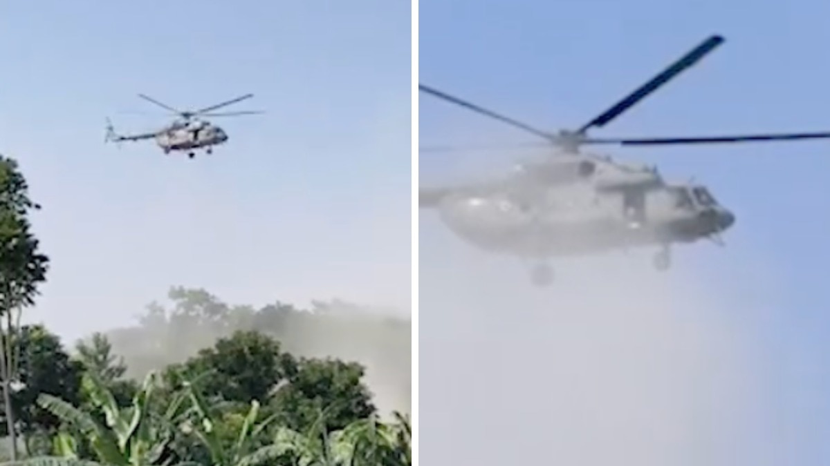 Elderly man killed as flood relief supplies dropped from helicopter in Bihar