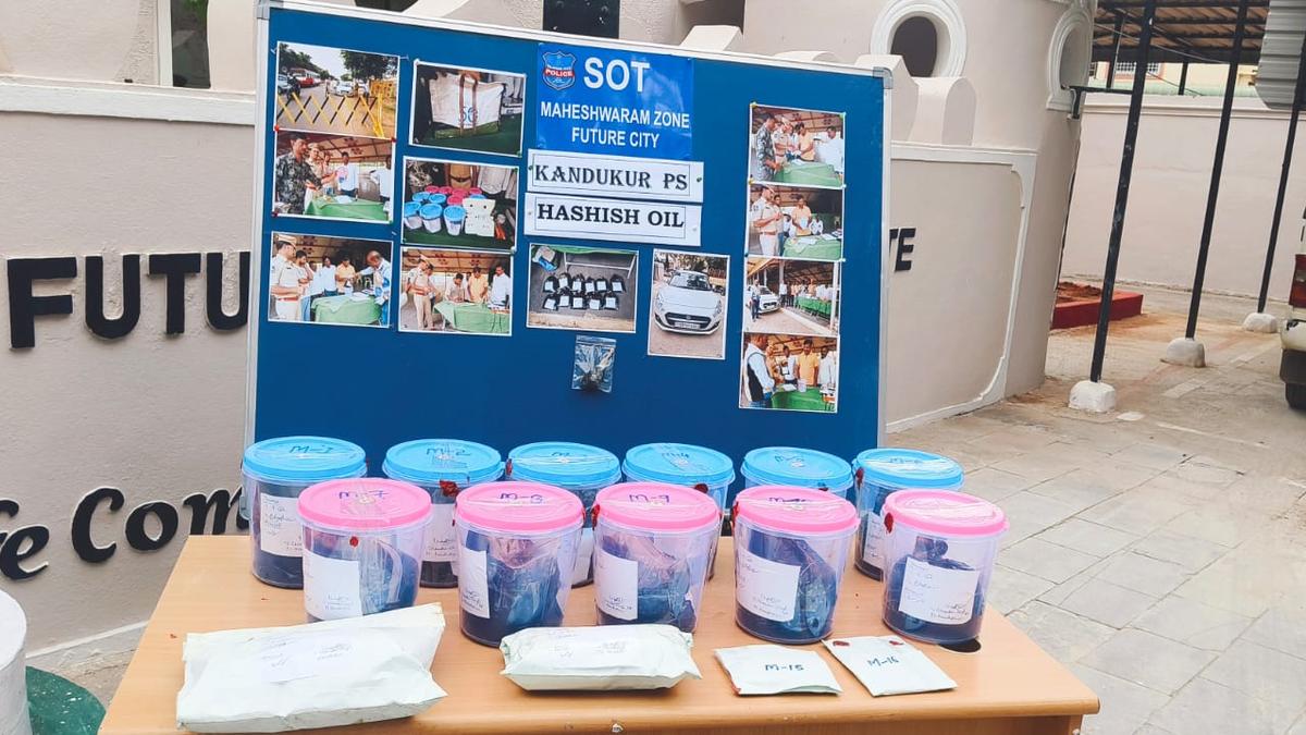 Andhra Pradesh police seize 11 kg hashish oil worth ₹1.5 crore