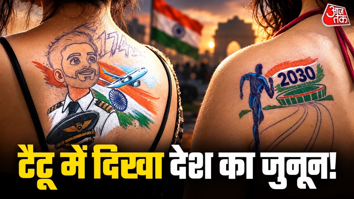 नवरात्रि में टैटू का चलन, युवाओं को पसंद आ रहीं देशीय थीम