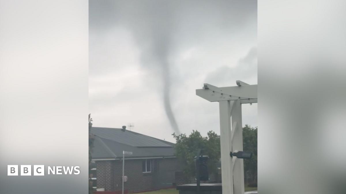Rare tornado strikes Australian coastal town, leaves trail of damage