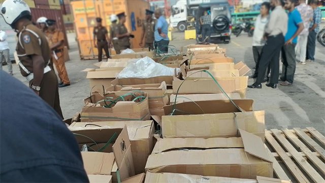Authorities seize massive crystal methamphetamine haul at Colombo Port