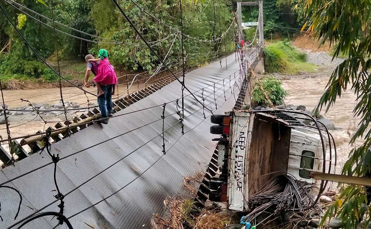 Footbridge collapses under weight of steel-laden truck in South Cotabato