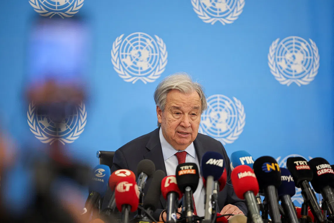 Guterres expresses serious concern over US ICC sanctions