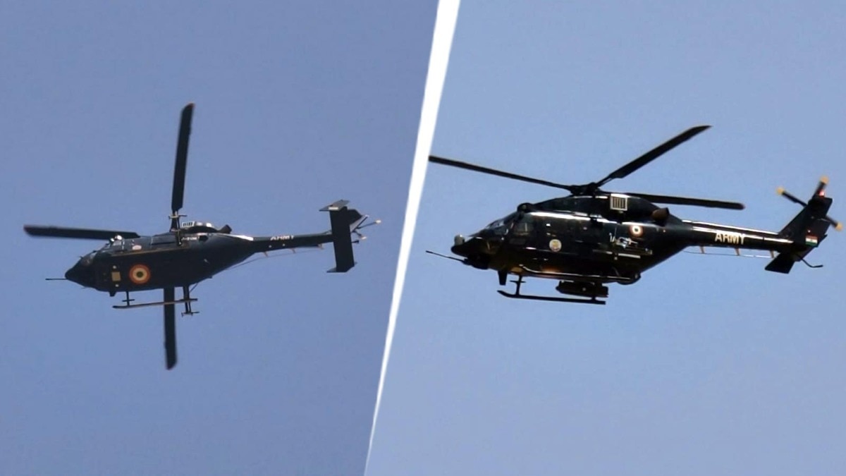 Indian Army deploys helicopters on highway near Pakistan border