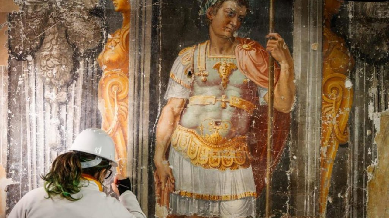 Renaissance frescoes emerge after 300 years of concealment in Rome