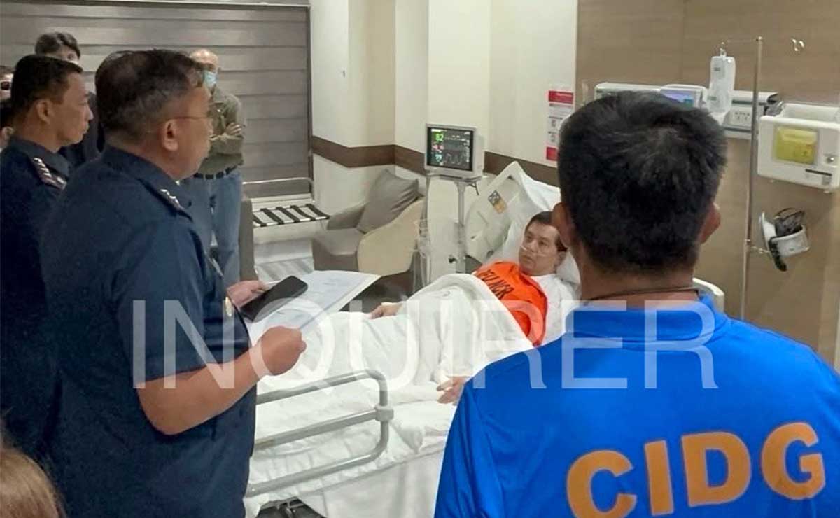 Romualdez arestado sa ospital dahil sa plunder charges