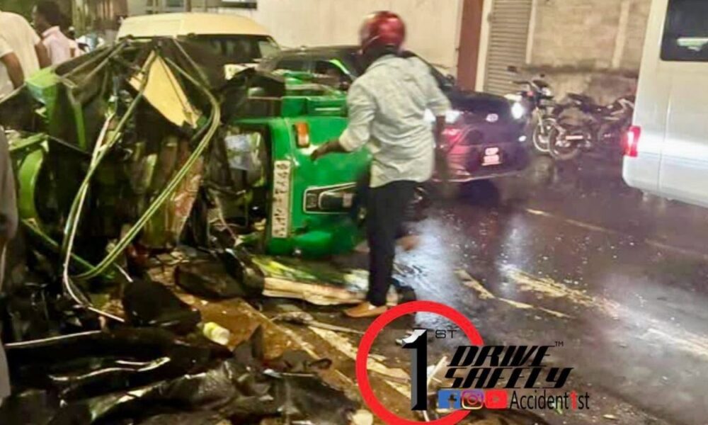 Three dead in multi-vehicle collision in Mattakkuliya