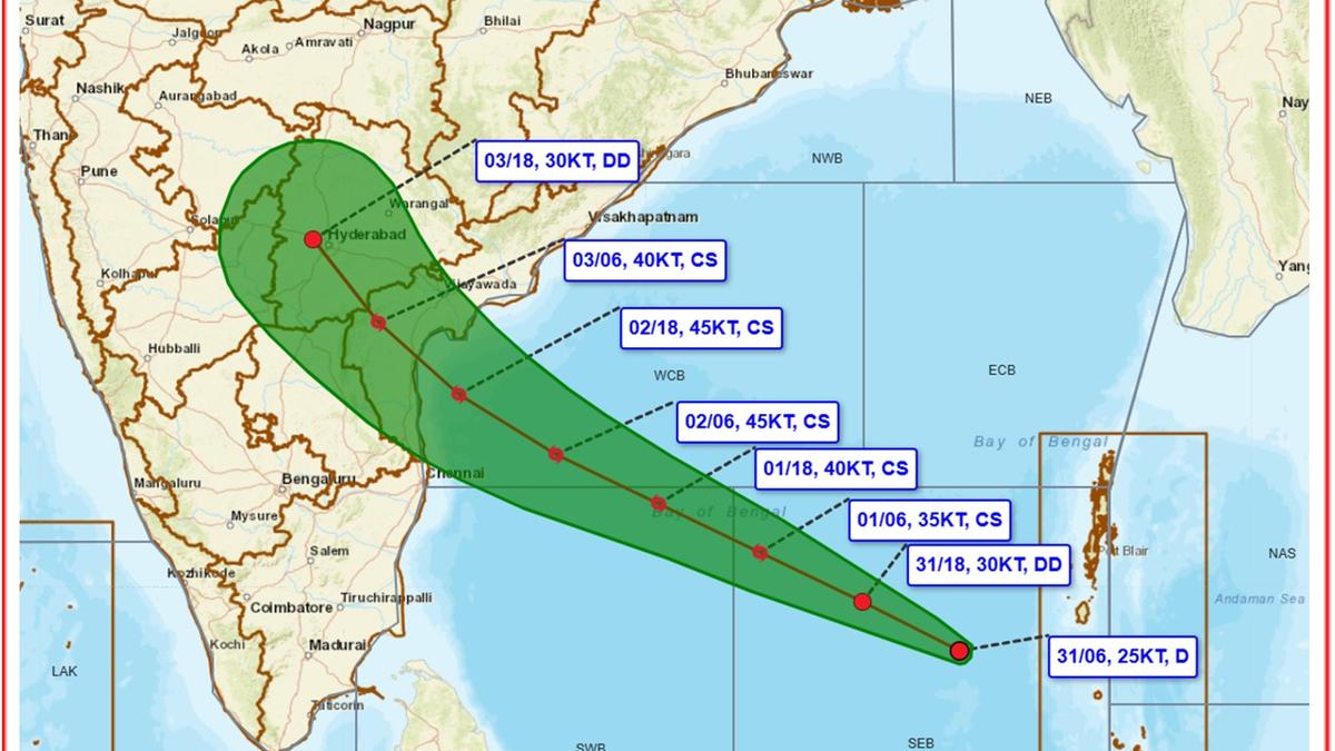 Bay of Bengal depression to bring rain across Telangana on Saturday