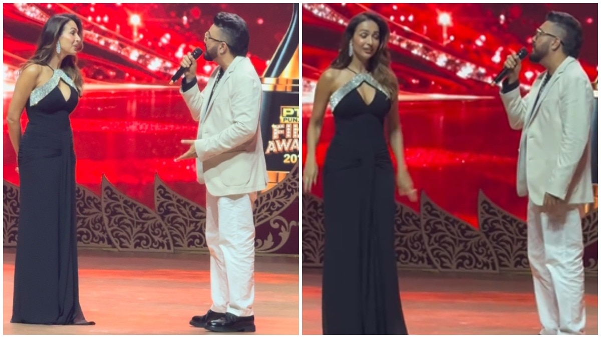 Singer Mika Singh jokingly proposes to Malaika Arora at awards show