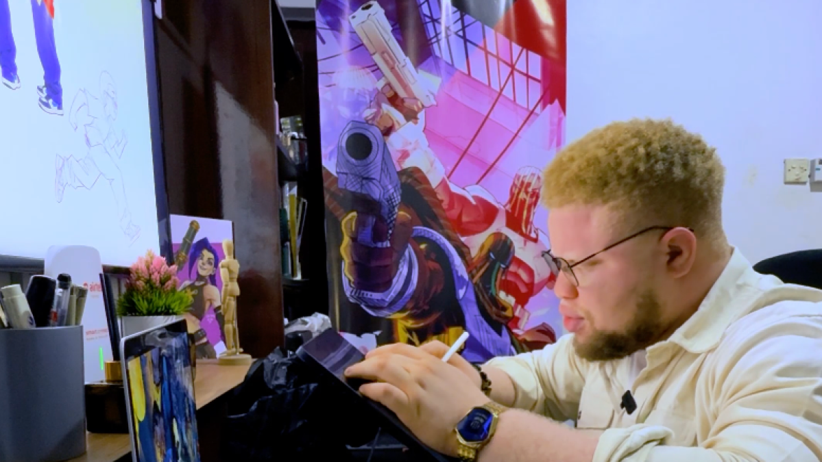 Nigerian Artist Celebrates Children with Albinism as Powerful Heroes