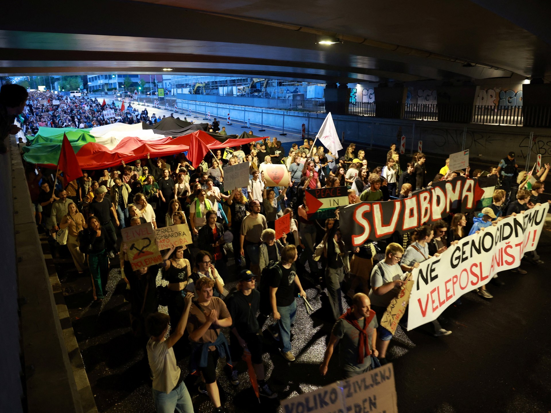 Slovenia Opens Israeli Embassy Amid Massive Protests