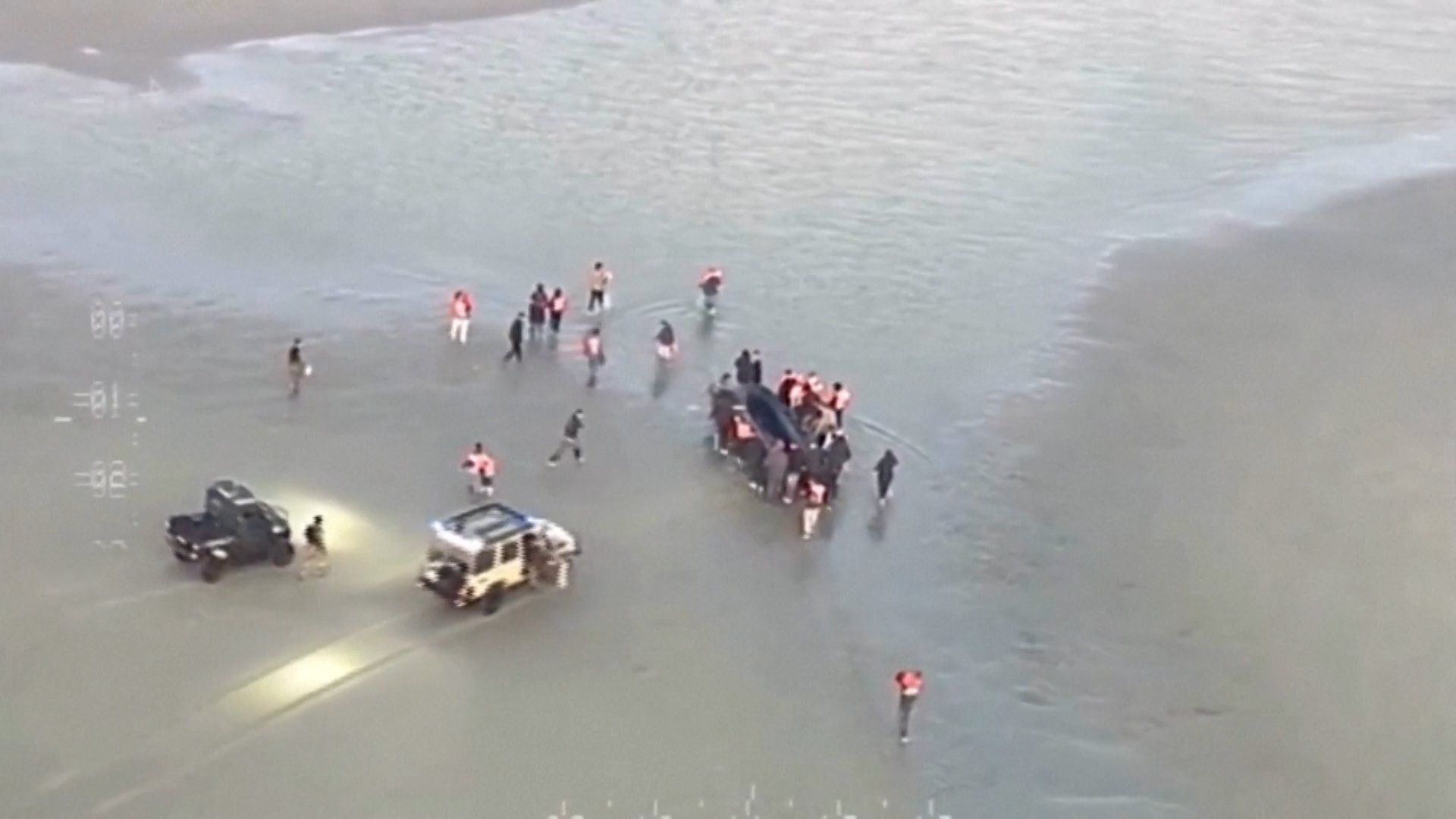 French authorities halt migrant crossing attempt in English Channel