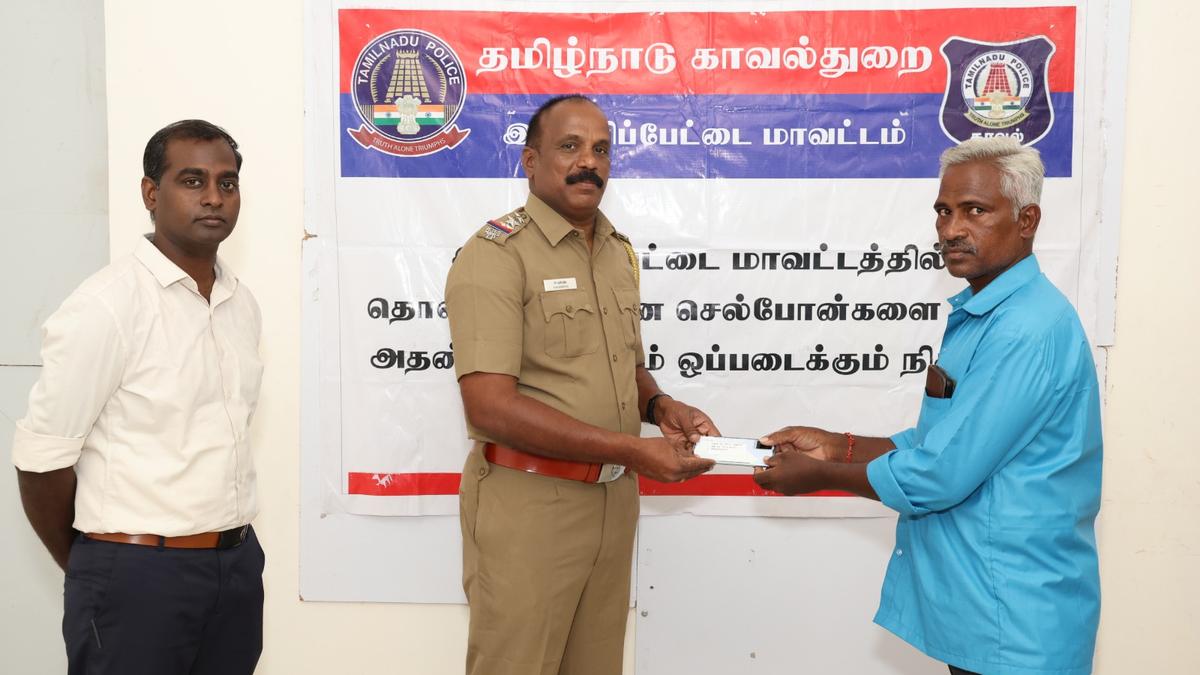 Ranipet Police Recover Stolen Phones Using Cell Tracker Technology