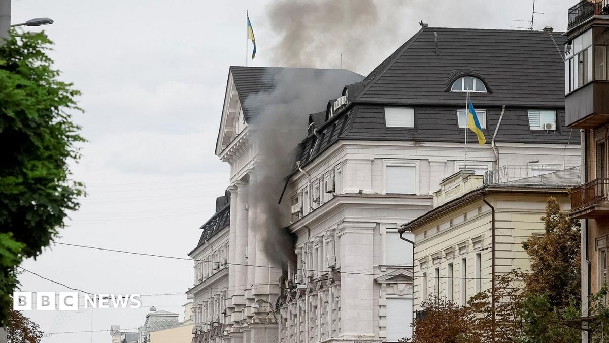 Russian drone strikes Ukrainian security headquarters in Kyiv