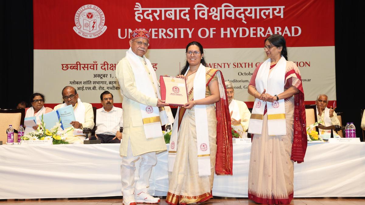 University of Hyderabad Convocation: Governor Urges Graduates to Stay Humble