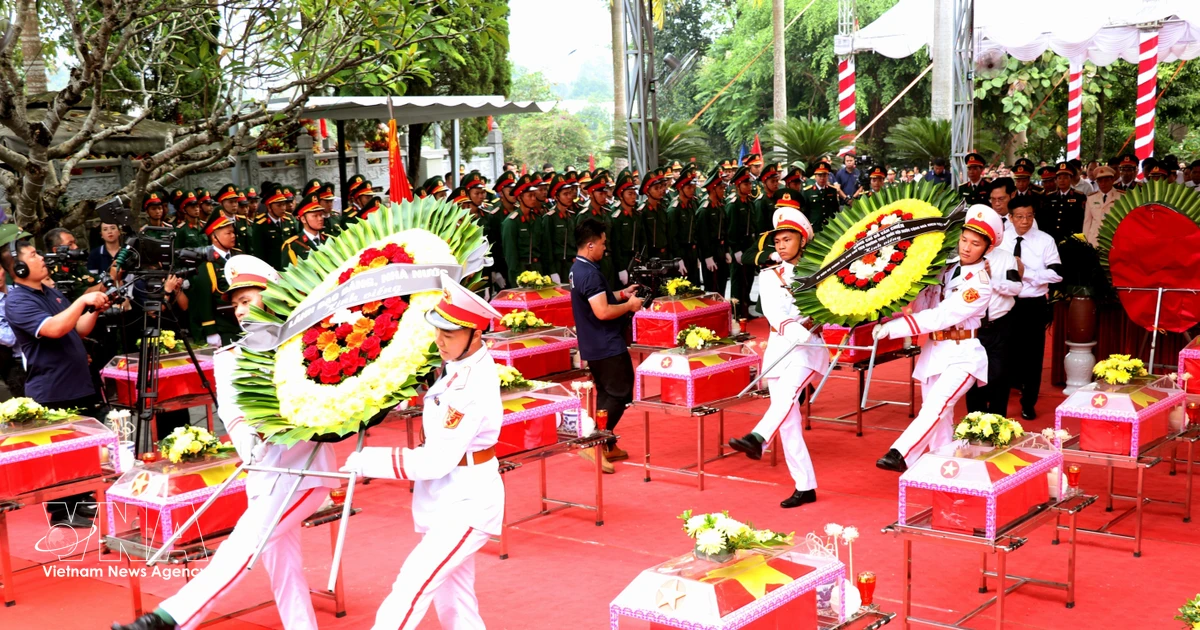 Memorial service honors 93 fallen soldiers recovered in northern Vietnam