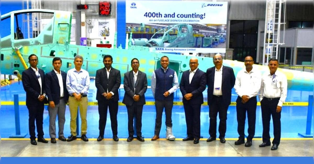 Tata Boeing reaches 400th Apache fuselage milestone at Hyderabad facility