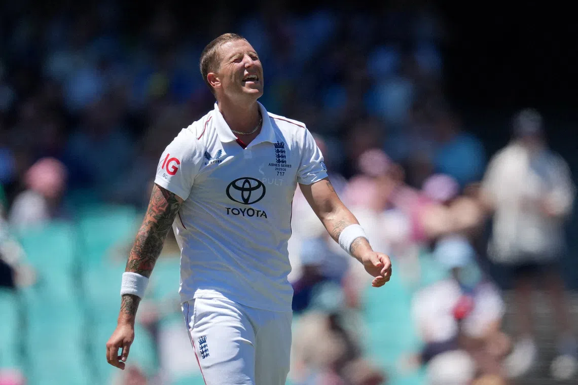 England omits Carse from final Pakistan Test squad