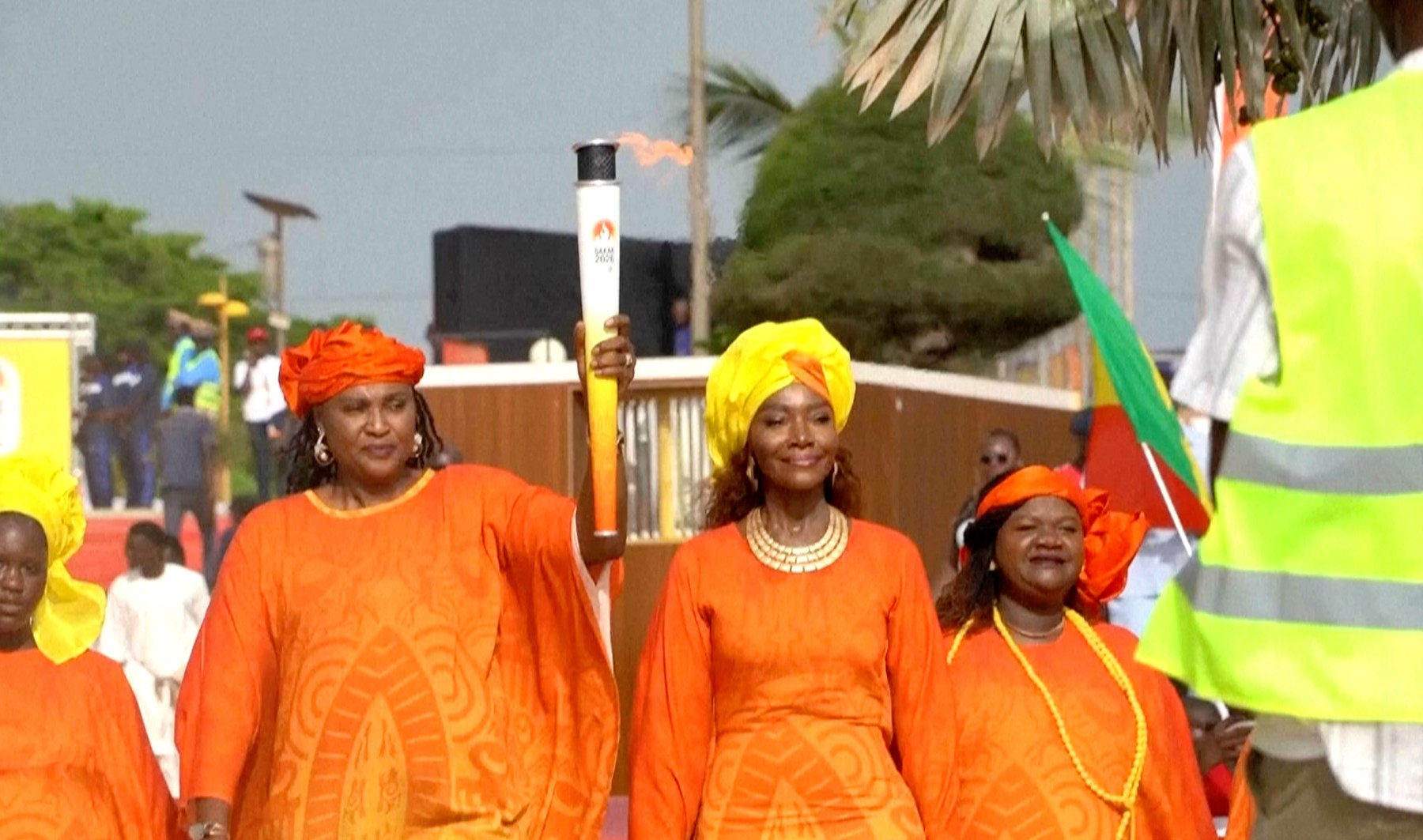 Olympic flame arrives in Senegal ahead of historic African Games