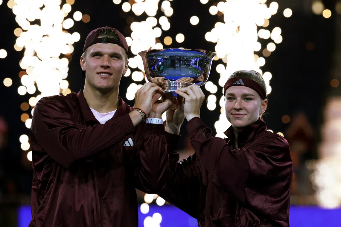 Muchova and Mensik claim maiden Grand Slam with US Open mixed doubles victory