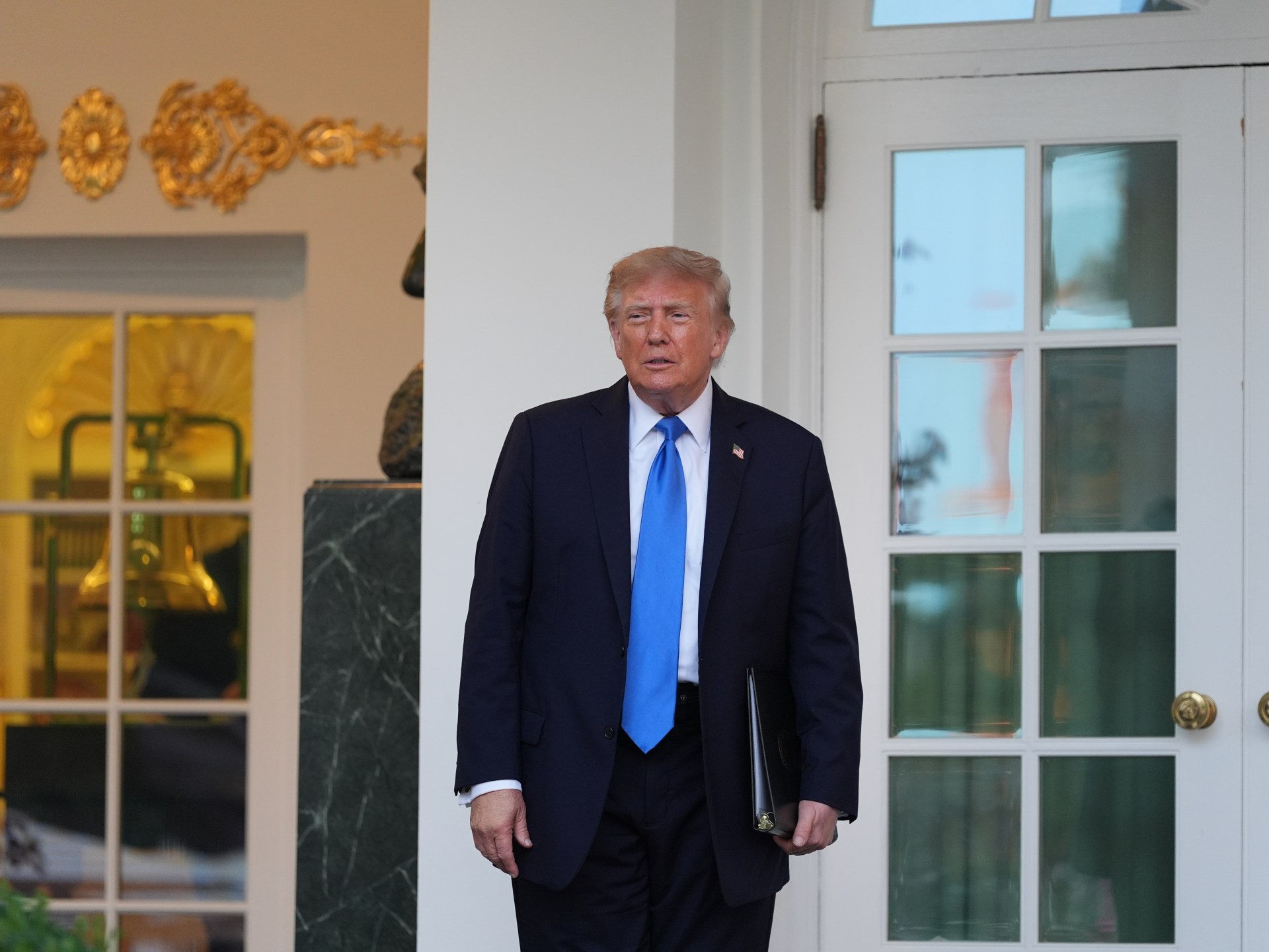 Trump attacks media over coverage of Iran military supply concerns