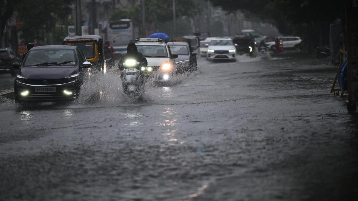 Heavy rainfall floods low-lying areas across Vijayawada