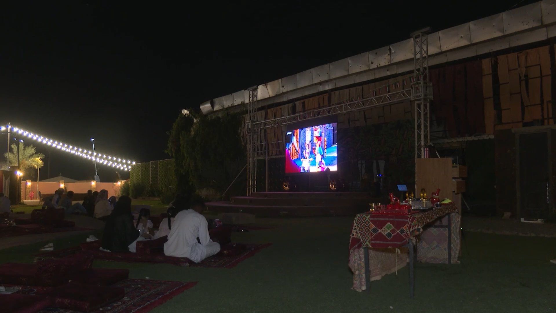 Open-air cinema offers Khartoum residents respite from conflict