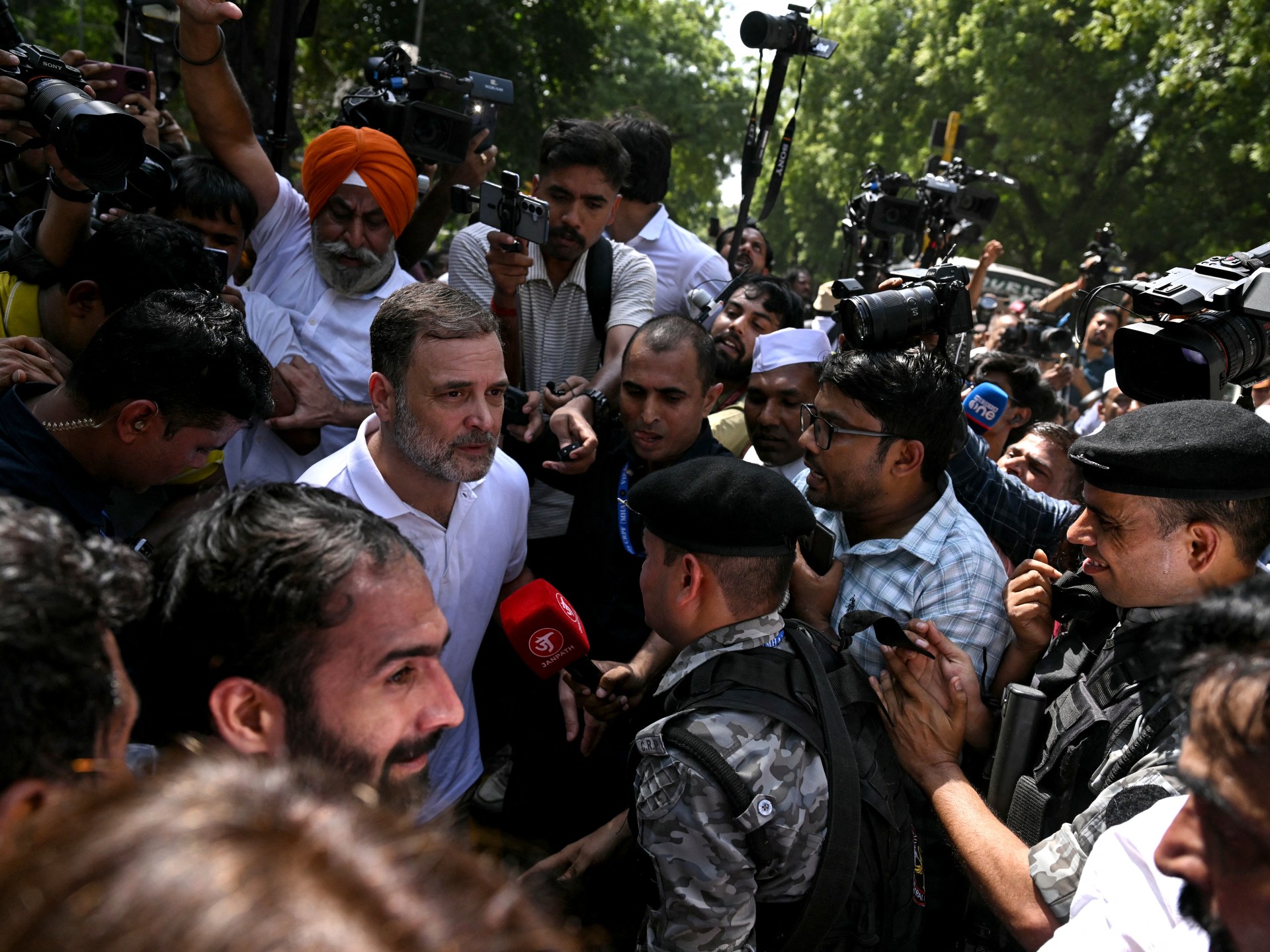 Indian Opposition Leaders Detained During Election Chief Protest