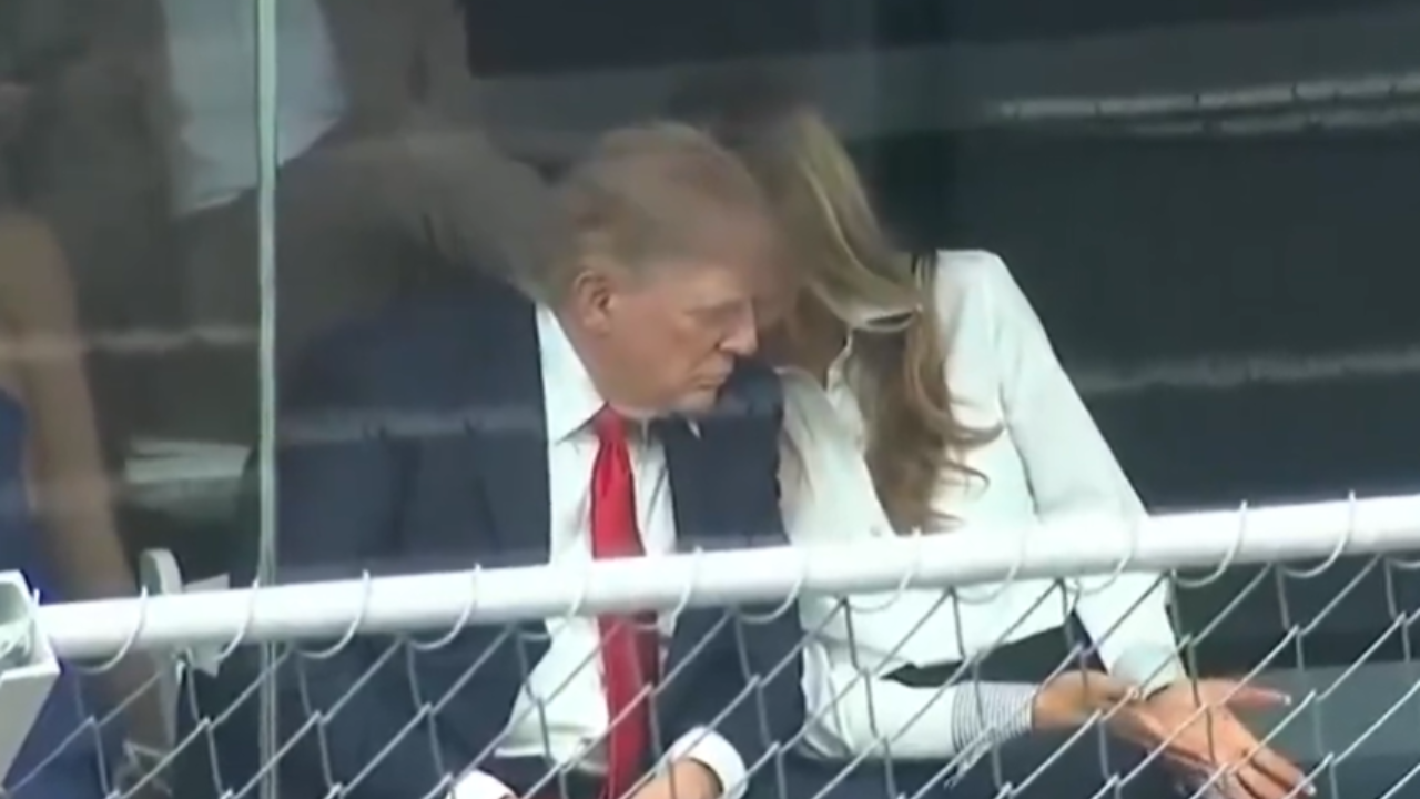 Video of Trump, Melania at Grand Prix fuels speculation online