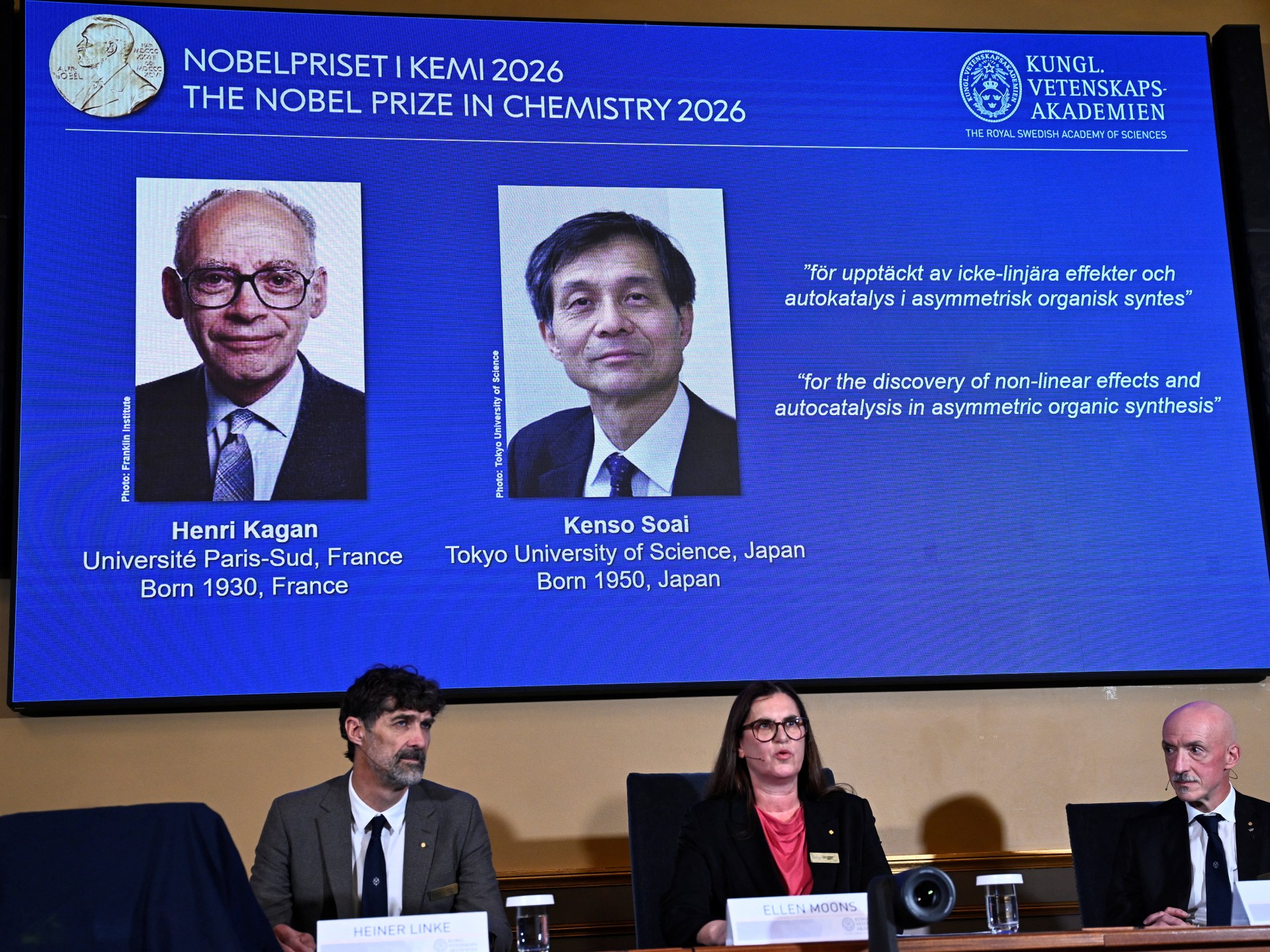 Chemistry Nobel recognizes breakthrough in asymmetric molecular synthesis