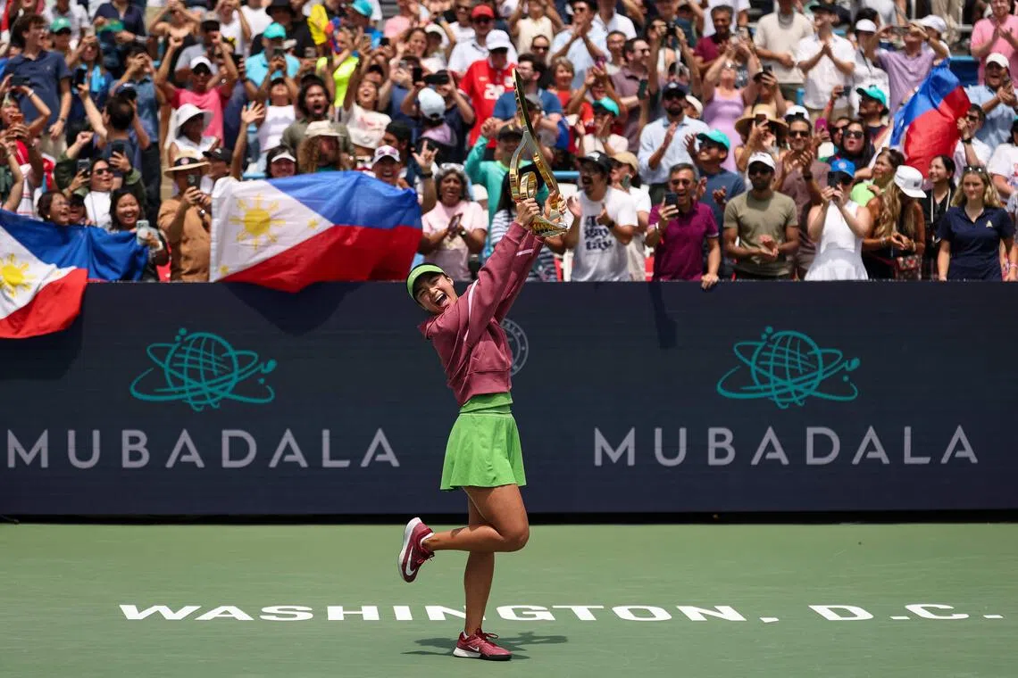 Philippine diaspora turns Alex Eala's tennis venues into home courts
