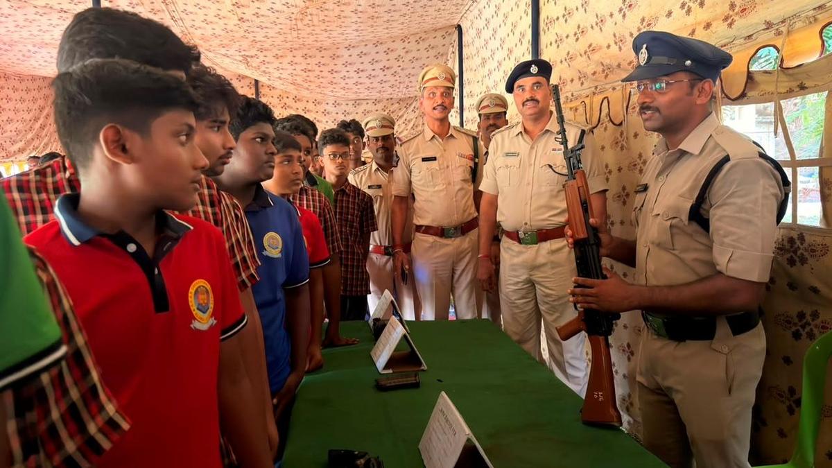 Police Open Doors to Students, Display Arsenal and Safety Protocols