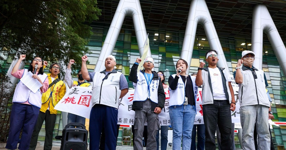 Micron workers in Taiwan stage strike over profit-sharing demands